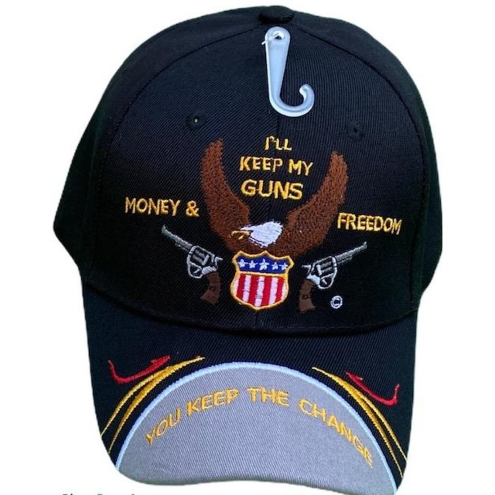 2nd Amendment I'll Keep My Guns Black Baseball Hat